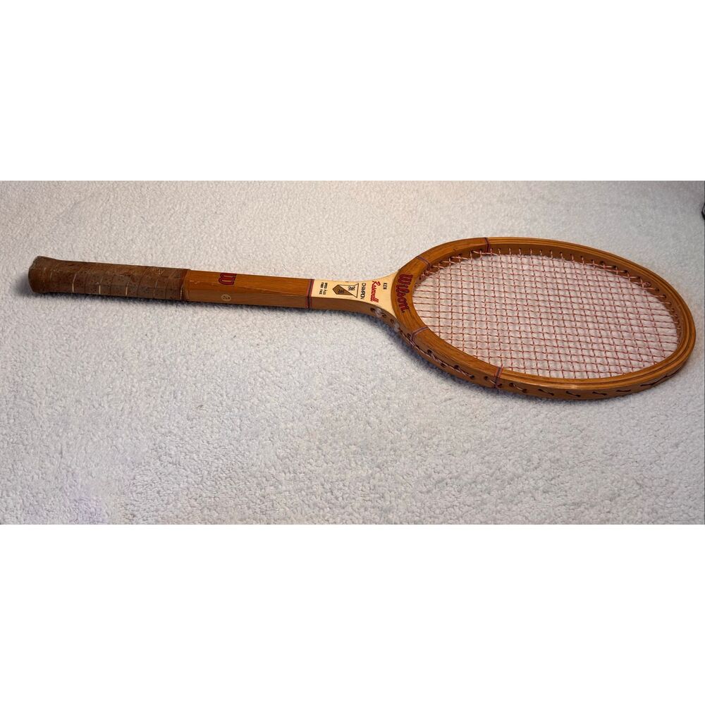 Vintage Wilson Ken Rosewall Champion Wood Wooden Tennis Racquet/Racket - Picture 9 of 15